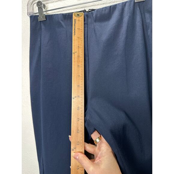 rag & bone Navy Blue Stretch Back Zip High Waist Trouser Pants 8 - Picture 9 of 11